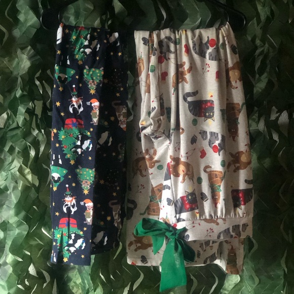santas treasure Pants - Festive Pajamas Pants and Legging Bundle